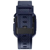 Kingxbar CYF106 2in1 armored case for Apple Watch SE, 9, 8, 7, 6, 5, 4, 3, 2, 1 (41, 40, 38 mm) with strap blue