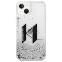 Karl Lagerfeld KLHCP14SLBKLCS iPhone 14 6,1" srebrny/silver hardcase Liquid Glitter Big KL