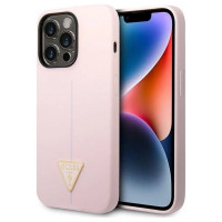 Guess Silicone Triangle iPhone 14 Pro 6.1" Case - Purple