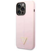 Guess Silicone Triangle iPhone 14 Pro 6.1" Case - Purple