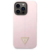 Guess Silicone Triangle iPhone 14 Pro 6.1" Case - Purple