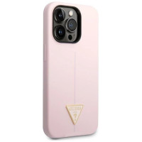 Guess Silicone Triangle iPhone 14 Pro 6.1" Case - Purple
