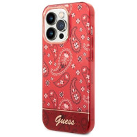 Guess GUHCP14XHGBNHR iPhone 14 Pro Max 6.7" red/red hardcase Bandana Paisley