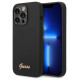 Guess GUHCP14XSLSMK iPhone 14 Pro Max 6.7" black/black hard case Silicone Vintage Gold Logo