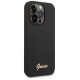 Guess GUHCP14XSLSMK iPhone 14 Pro Max 6.7" black/black hard case Silicone Vintage Gold Logo
