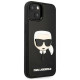 Karl Lagerfeld KLHCP14MKH3DBK iPhone 14 Plus 6.7 "black / black hardcase 3D Rubber Karl's Head