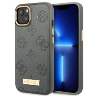 Guess GUHMP13MSAPSTG iPhone 13 6.1" grey/grey hardcase Peony Logo Plate MagSafe