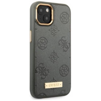 Guess GUHMP13MSAPSTG iPhone 13 6.1" grey/grey hardcase Peony Logo Plate MagSafe