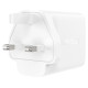 Acefast charger GaN 65W 3 ports (1xUSB, 2xUSB C PD) UK plug white (A44)