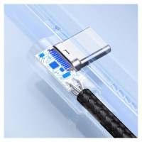 Ugreen 90° angled cable USB C - USB 2.0 480Mbps 3A 3m black (US176)