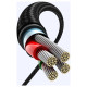 Ugreen 90° angled cable USB C - USB 2.0 480Mbps 3A 3m black (US176)