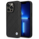 BMW Case BMW BMHCP14L22RQDK iPhone 14 Pro 6.1" black/black Leather Quilted