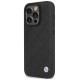 BMW Case BMW BMHCP14L22RQDK iPhone 14 Pro 6.1" black/black Leather Quilted