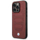 BMW Case BMW BMHMP14L22RPSR iPhone 14 Pro 6.1" Burgundy/burgundy Leather Seats Pattern MagSafe