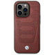 BMW Case BMW BMHMP14L22RPSR iPhone 14 Pro 6.1" Burgundy/burgundy Leather Seats Pattern MagSafe