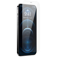 Baseus Full Screen Tempered Glass for iPhone 12 Pro Max with Speaker Cover 0.4mm + Mounting Kit