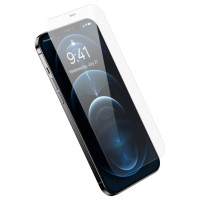 Baseus Full Screen Tempered Glass for iPhone 12 Pro Max with Speaker Cover 0.4mm + Mounting Kit