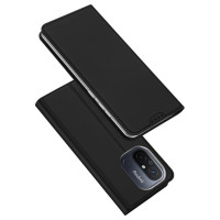 Dux Ducis Skin Pro Case For Xiaomi Redmi 11A / Poco C55 / Redmi 12C Flip Cover Card Wallet Stand Black