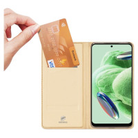 Dux Ducis Skin Pro Case for Xiaomi Redmi Note 12 Pro+ Flip Card Wallet Stand Gold