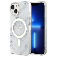 Guess GUHMP14MPCUMAH iPhone 14 Plus 6.7" white/white hardcase Marble MagSafe