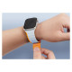 Dux Ducis Magnetic Apple Watch SE, 9, 8, 7, 6, 5, 4, 3, 2, 1 (41, 40, 38 mm) Dux Ducis Strap (LD Version) - gray-orange