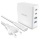 Dudao GaN 100W fast wall charger 2 x USB-C / 2 x USB Dudao A100EU - white