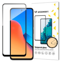 Wozinsky Durable Wozinsky Full Glue Full Screen Tempered Glass with Frame for Xiaomi Redmi 12 - Black