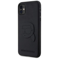 Karl Lagerfeld KLHCN613DRKNK iPhone 11 / Xr 6.1" black/black hardcase Rubber Karl Head 3D