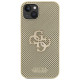 Guess Perforated 4G Glitter case for iPhone 15 - gold