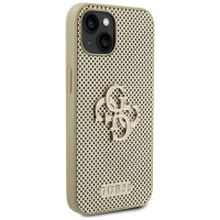 Guess Perforated 4G Glitter case for iPhone 15 - gold