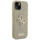 Guess Perforated 4G Glitter case for iPhone 15 - gold