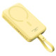 Baseus Magnetic Mini MagSafe 10000mAh 30W powerbank with built-in USB-C cable - yellow + Baseus Simple Series USB-C - USB-C 60W 0.3m cable