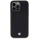 BMW Leather Diamond Pattern case for iPhone 15 Pro Max - black