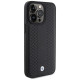 BMW Leather Diamond Pattern case for iPhone 15 Pro Max - black
