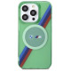 BMW M Tricolor Stripes MagSafe case for iPhone 15 Pro - green