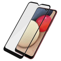 Panzerglass E2E Super+ antibacterial tempered glass for Samsung Galaxy A02s - with black frame