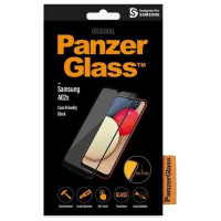 Panzerglass E2E Super+ antibacterial tempered glass for Samsung Galaxy A02s - with black frame