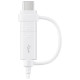 Samsung Combo EP-DG930DWEGWW Cable USB-A / micro USB - USB-C 1.5m - white