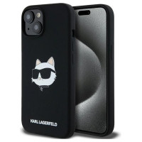 Karl Lagerfeld Silicone Choupette Head MagSafe Case for iPhone 15/14/13 - Black