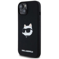 Karl Lagerfeld Silicone Choupette Head MagSafe Case for iPhone 15/14/13 - Black