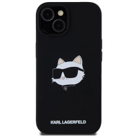 Karl Lagerfeld Silicone Choupette Head MagSafe Case for iPhone 15/14/13 - Black