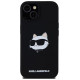Karl Lagerfeld Silicone Choupette Head MagSafe Case for iPhone 15/14/13 - Black