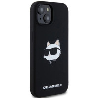 Karl Lagerfeld Silicone Choupette Head MagSafe Case for iPhone 15/14/13 - Black