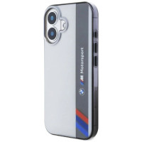 BMW Motosport IML Vertical Stripe iPhone 16 Plus Case - Gray