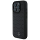Mercedes MB Waves Leather iPhone 16 Pro Case - Black