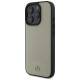 Mercedes MB Textured and Plain Leather MagSafe case for iPhone 16 Pro Max - beige