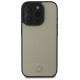 Mercedes MB Textured and Plain Leather MagSafe case for iPhone 16 Pro Max - beige