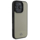 Mercedes MB Textured and Plain Leather MagSafe case for iPhone 16 Pro Max - beige