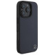 Mercedes MB Wood Imitation Leather MagSafe Case for iPhone 16 Pro Max - Navy Blue
