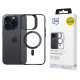 3Mk Protection 3mk Satin Armor MagCase with MagSafe for iPhone 15 Pro Max - Clear with Black Frame